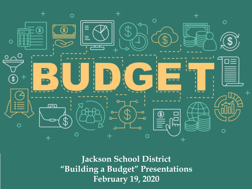 cover for presentation on budgets for curriculum, guidance, technology, athletics, special education 